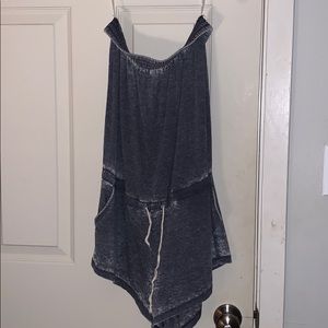 Strapless romper